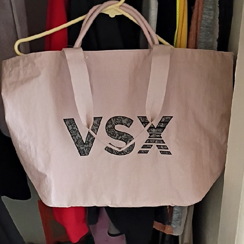 VSX Blush Pink Tote Bag with Logo Print